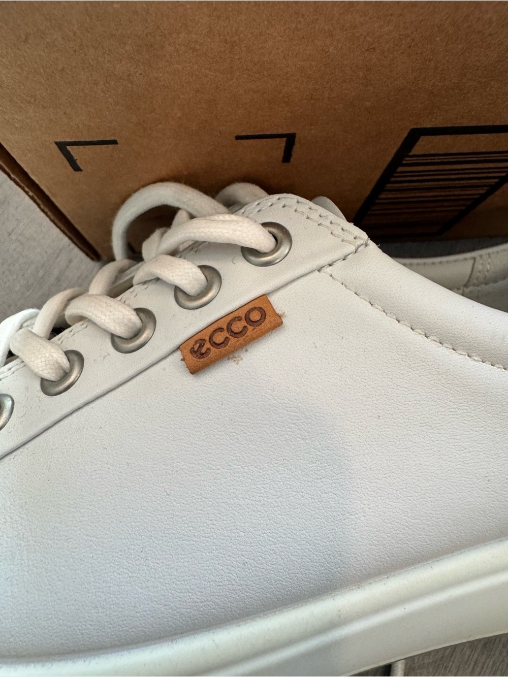 ECCO Women’s Soft 7 Sneakers. White. Size 8-8.5/39 EU. - Picture 13 of 14
